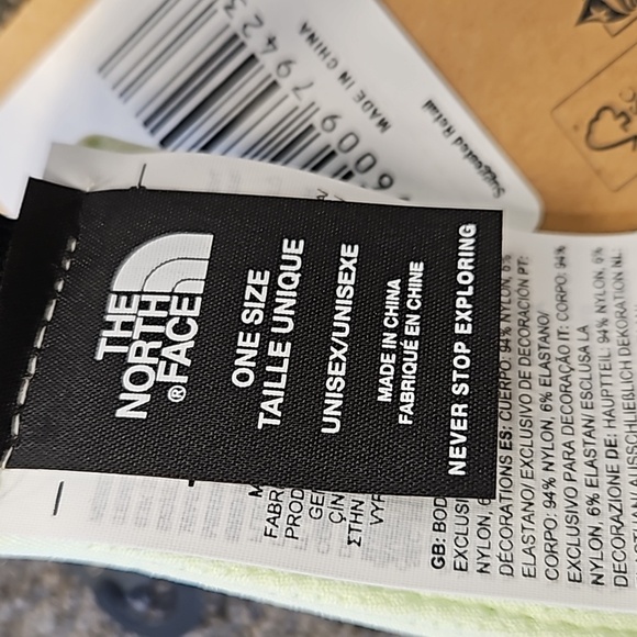 The North Face Class V Adjustable Lime Cream Visor NEW - Picture 4 of 5